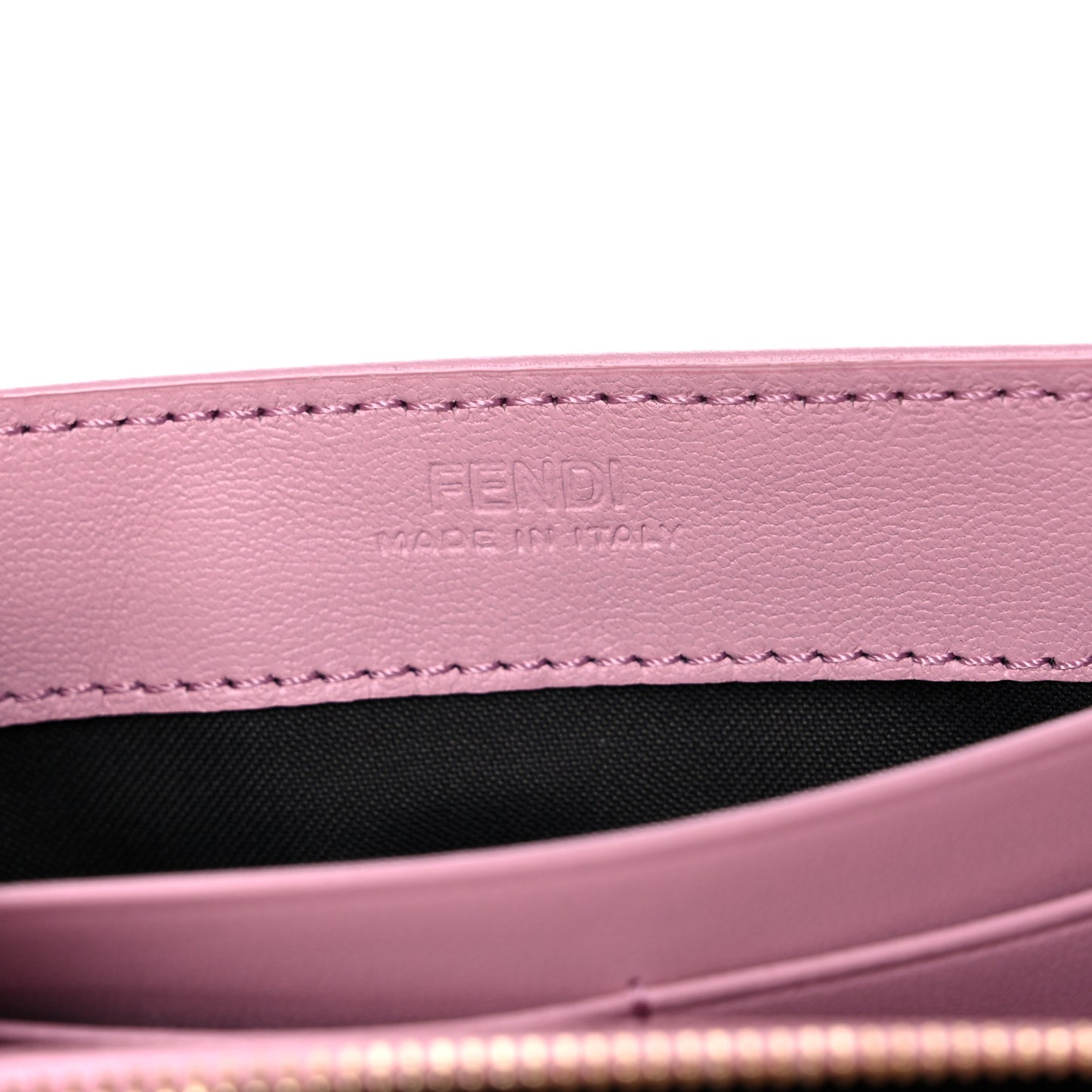 Nappa Matisse FF Embossed Continental Wallet On Chain Rosa Acquerello