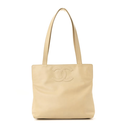 Chanel Calfskin CC Tote Beige 1 of 12