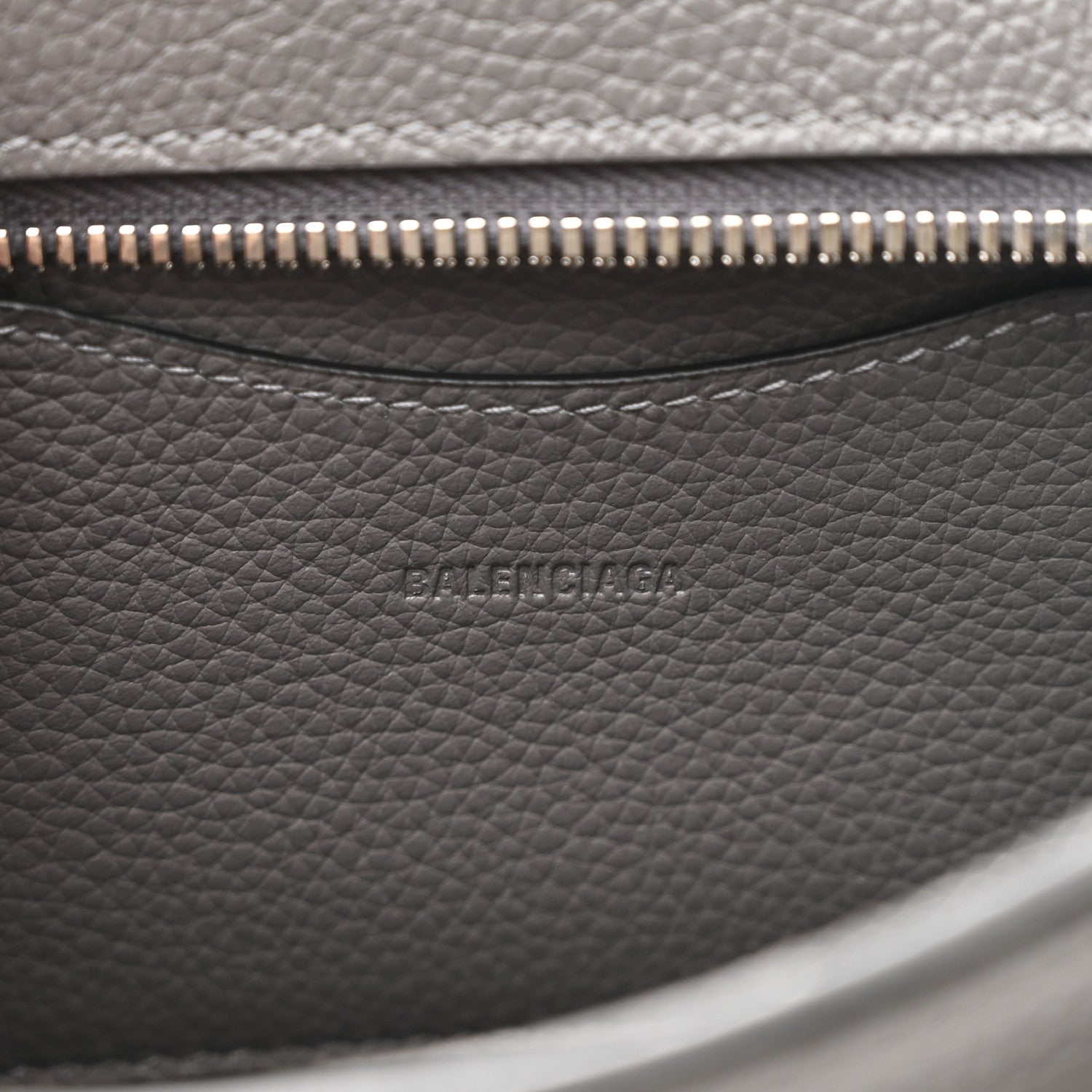 Balenciaga Grained Calfskin Neo Classic Silver Hardware Mini City Dark Grey 6 of 11