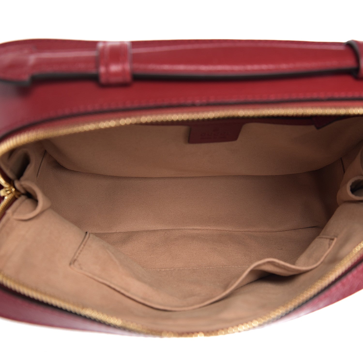 Gucci Suede Calfskin Web Small Ophidia Top Handle Shoulder Bag New Blue Romantic Cherry 4 of 9