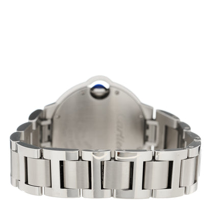 Cartier Stainless Steel Diamond 33mm Ballon Bleu De Cartier Automatic Watch 3 of 5