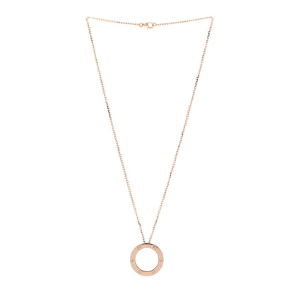 Cartier 18K Pink Gold LOVE Pendant Necklace 3 of 5