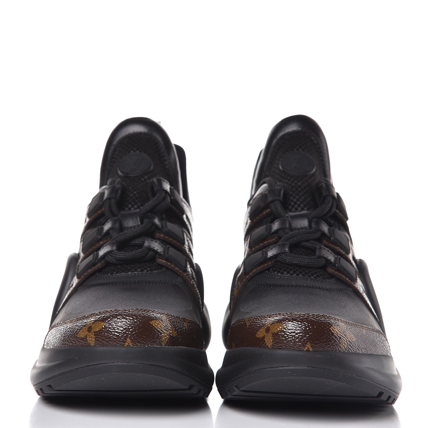 Louis Vuitton Calfskin Patent Monogram LV Archlight Sneakers 39 Black 2 of 8