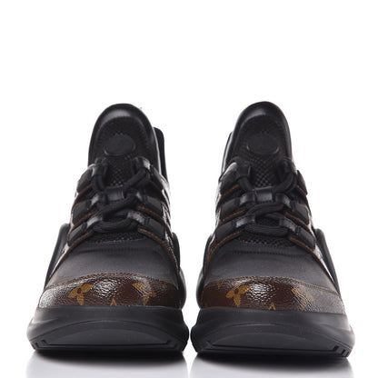 Louis Vuitton Calfskin Patent Monogram LV Archlight Sneakers 39 Black 2 of 8