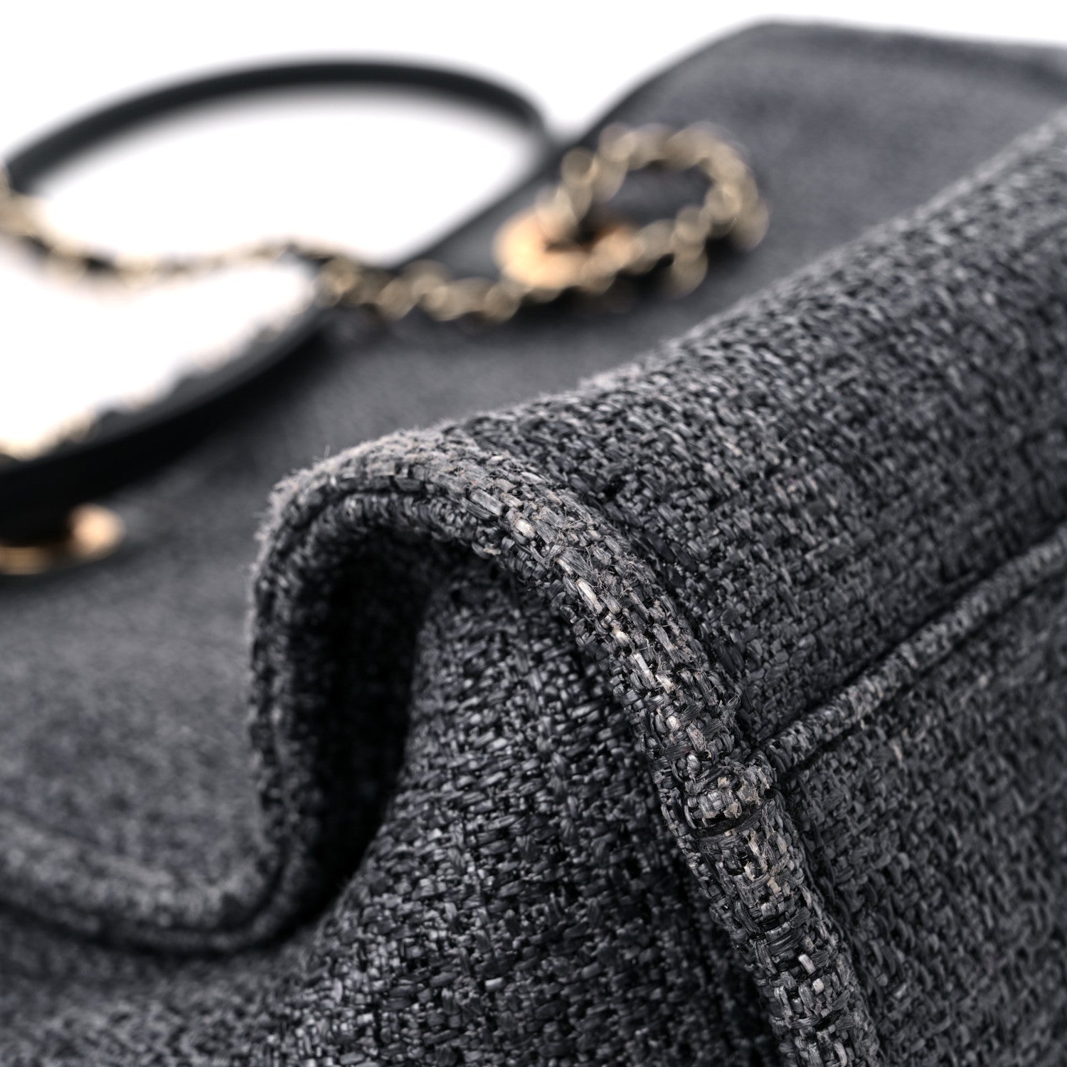 Chanel Lurex Boucle Small Deauville Tote Black 10 of 16