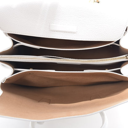 MCM Grained Calfskin Studded Medium Milla Tote White 7 of 11