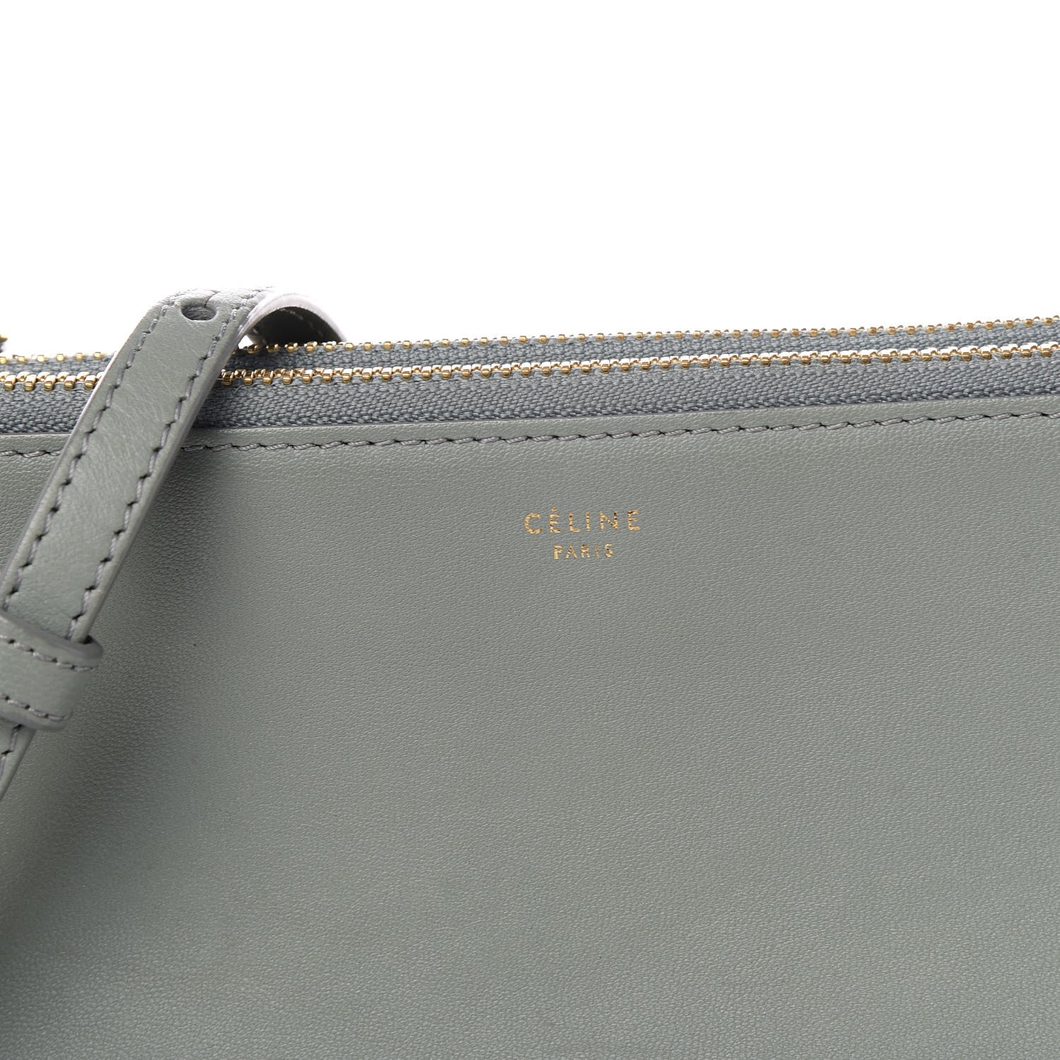 Celine Lambskin Small Trio Crossbody Bag Celadon 10 of 10