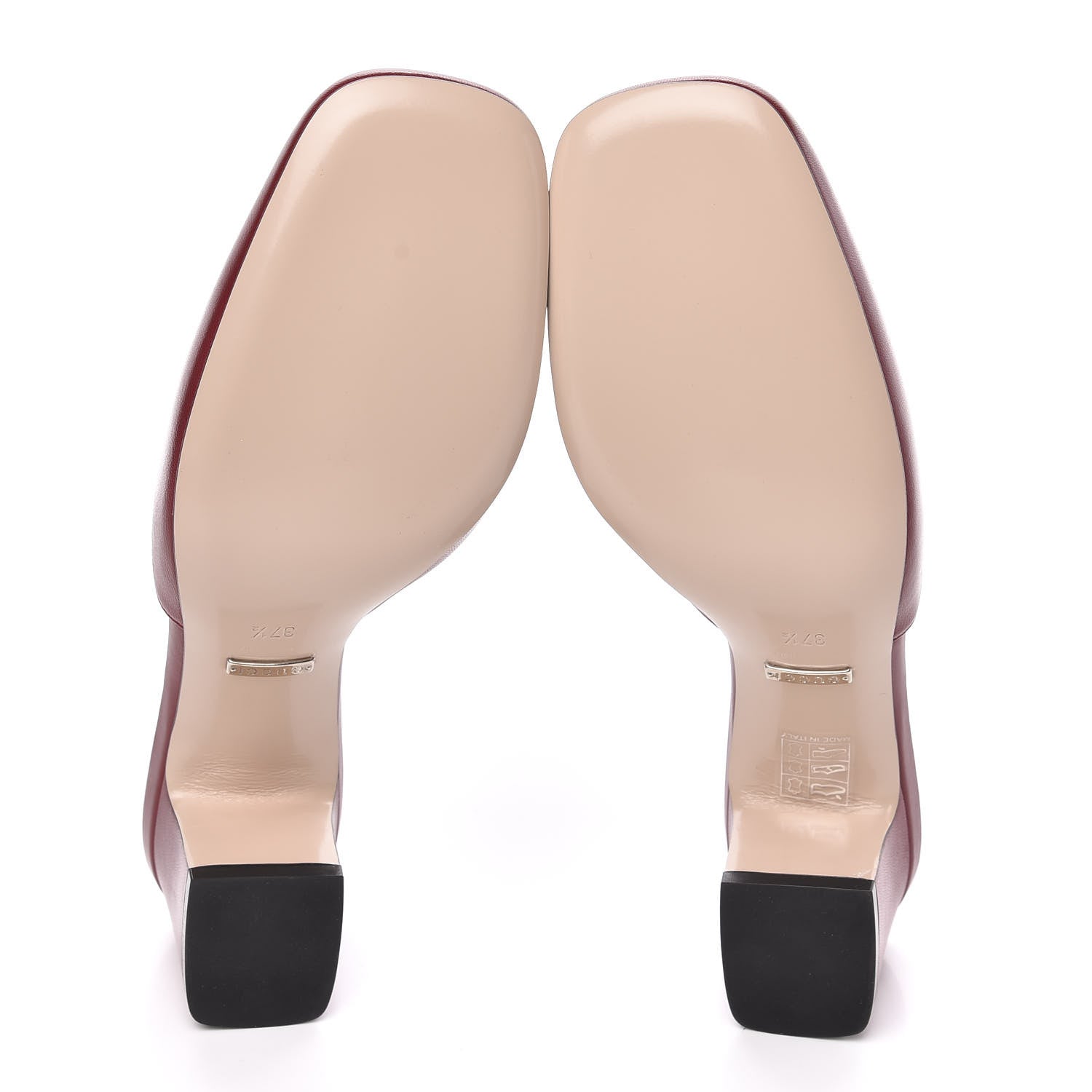 Gucci Malaga Kid Crystal Square G Madelyn Mules 37.5 Romantic Cerise 5 of 9