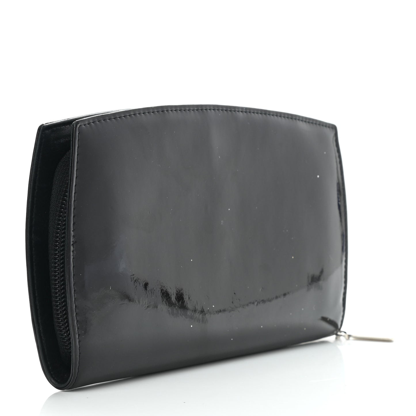 Patent Trousse Maquil Wallet Black