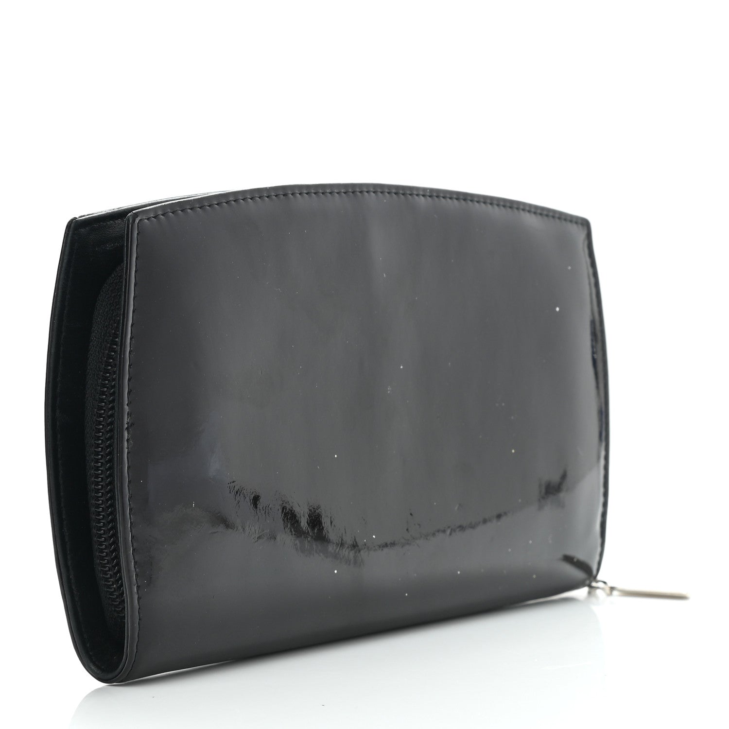 Chanel Patent Trousse Maquil Wallet Black 3 of 8