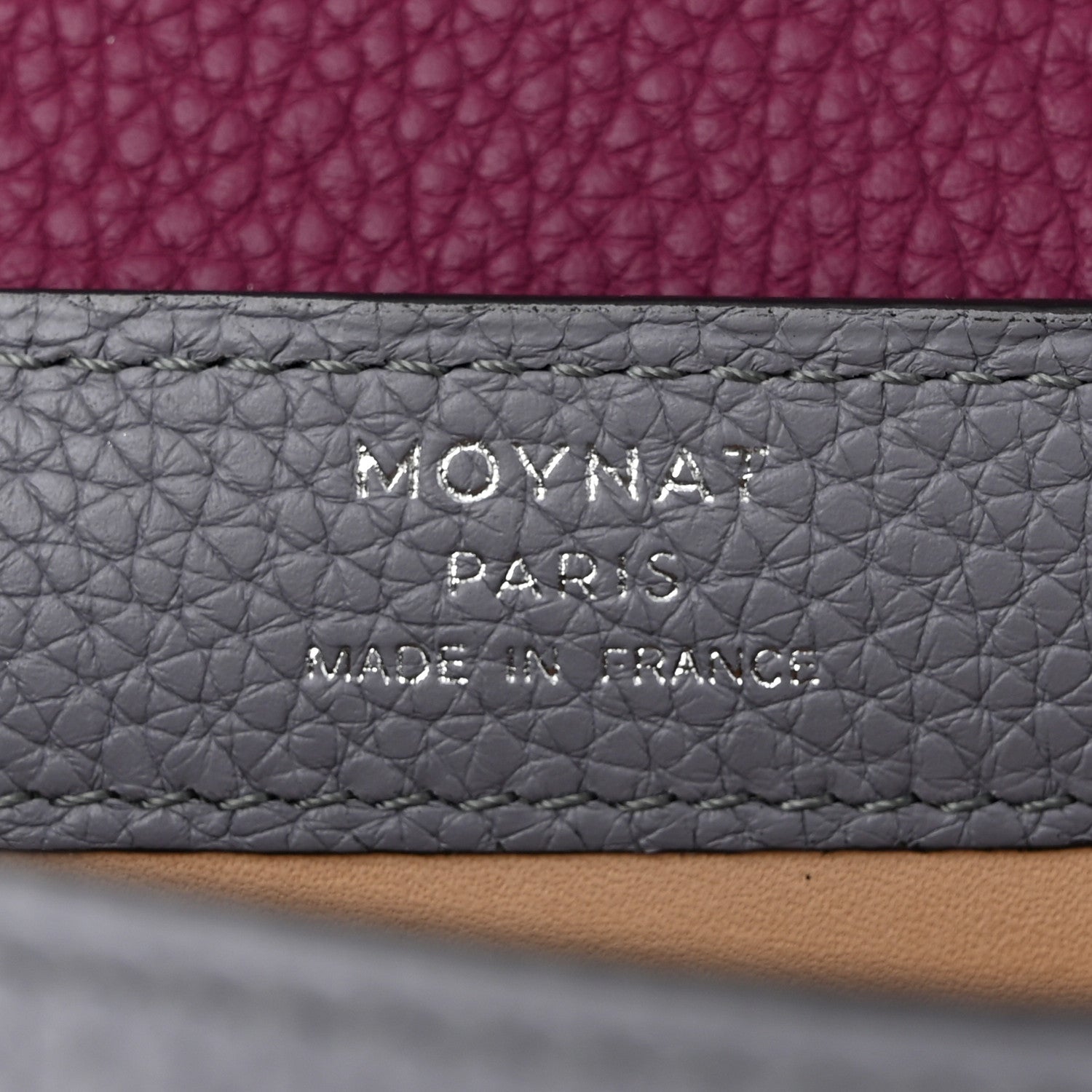Moynat Taurillon Blush Rejane BB Polar Eggplant 6 of 9