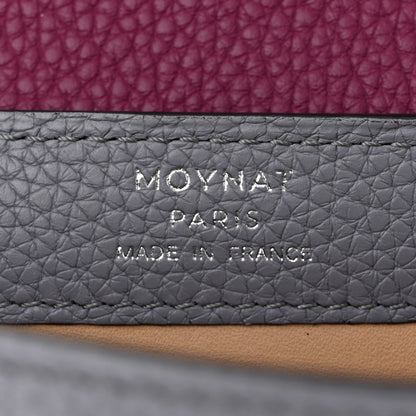 Moynat Taurillon Blush Rejane BB Polar Eggplant 6 of 9