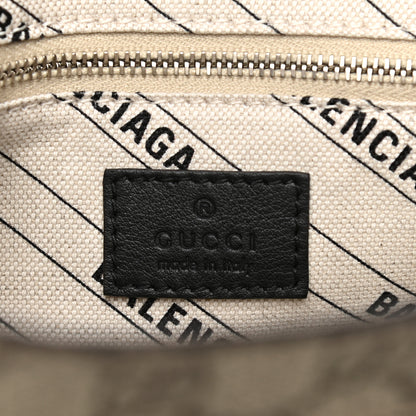 Balenciaga X GUCCI GG Supreme Monogram Neo Classic Silver Hardware City Beige Ebony 6 of 9