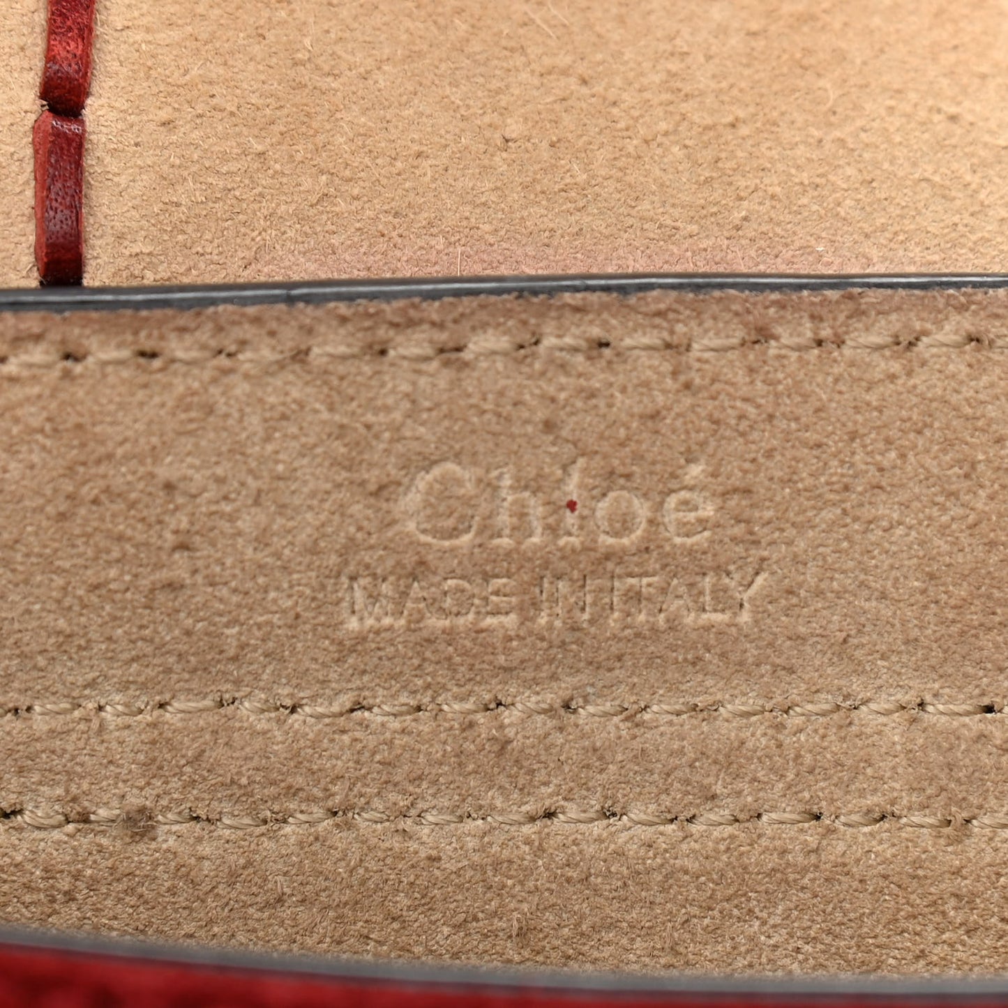 Suede Calfskin Braided Mini Hudson Shoulder Bag Sienna Red