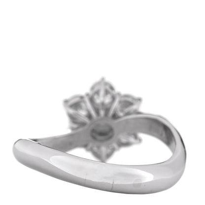 Parker & West by FASHIONPHILE Platinum Diamond 1.02ctw Flower Ring 54 7 4 of 9