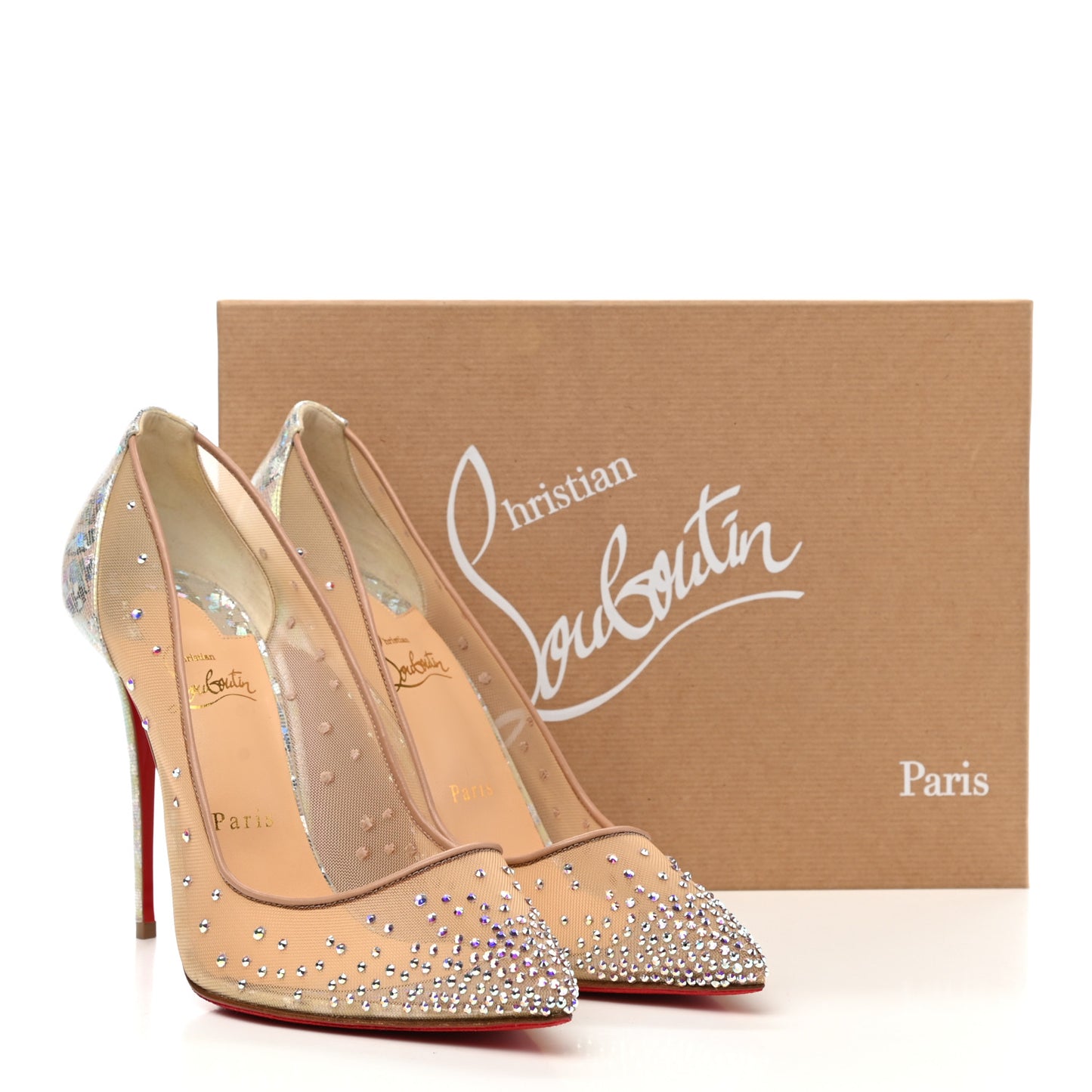 Crystal Strass Follies 100 Pumps 40.5 Crystal