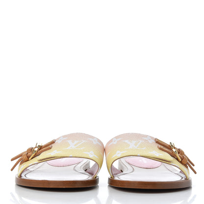 Louis Vuitton Monogram By The Pool Lock It Flat Mule 38 Pink 2 of 15
