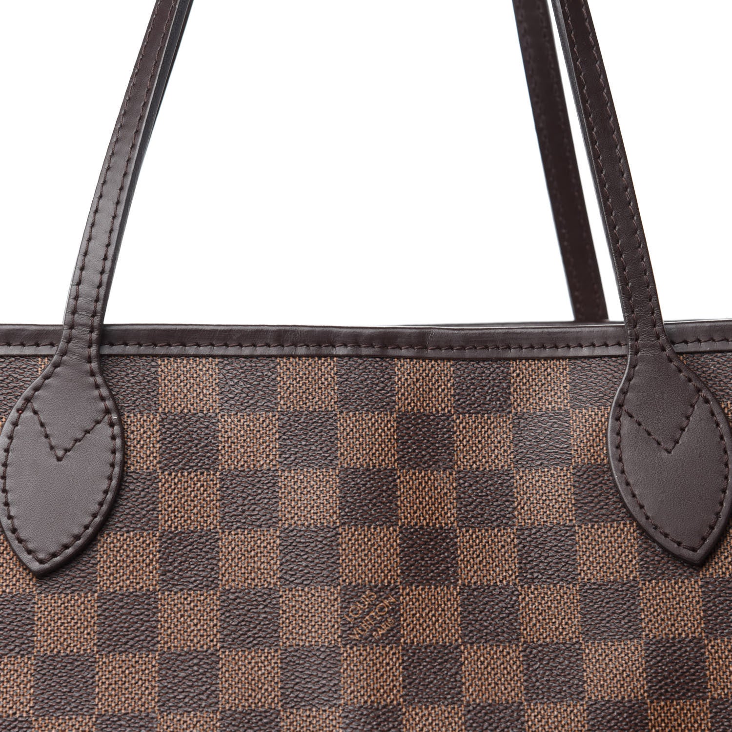 Louis Vuitton Damier Ebene Neo Neverfull MM Rose Ballerine 11 of 11