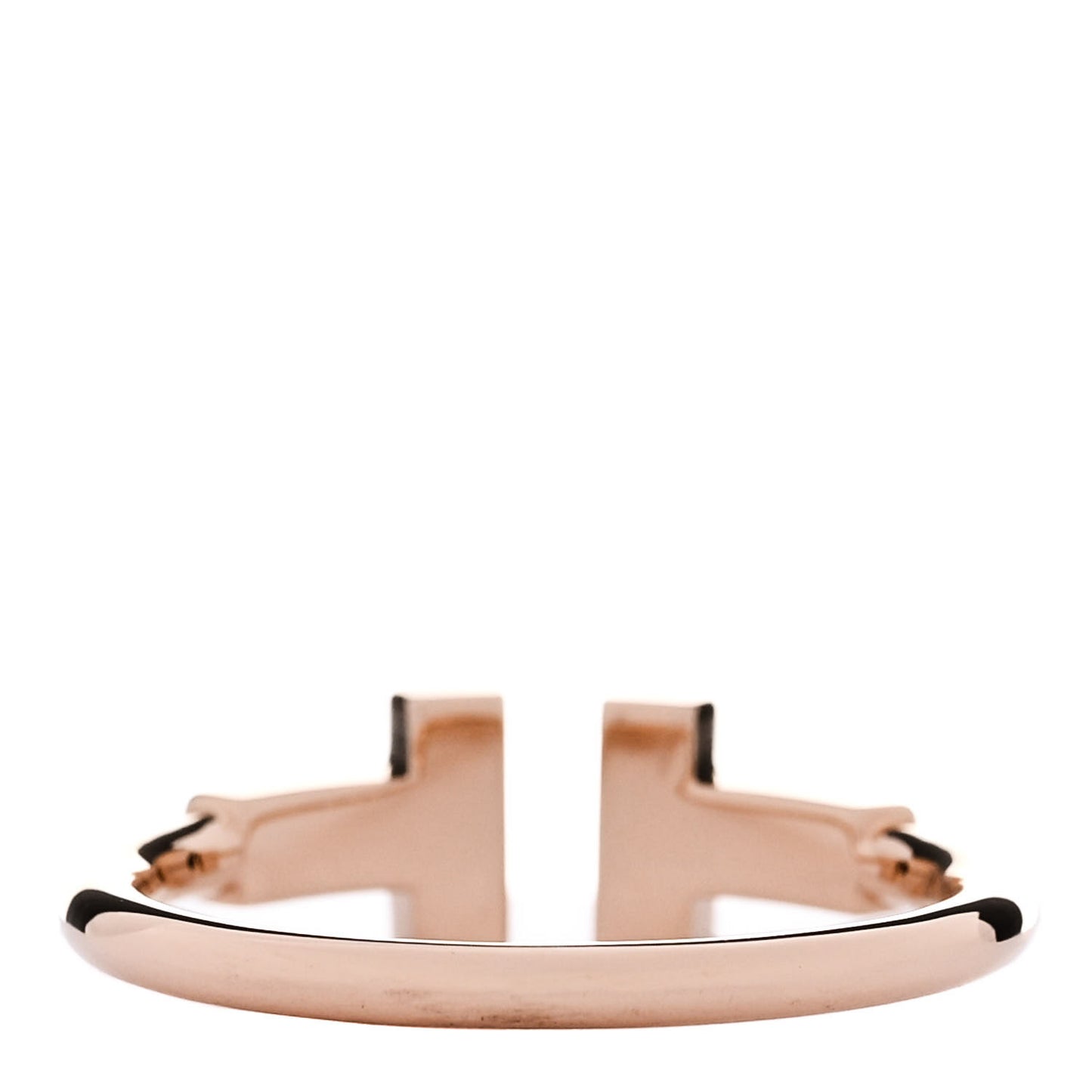 18K Rose Gold Diamond T Wire Ring 53 6.5