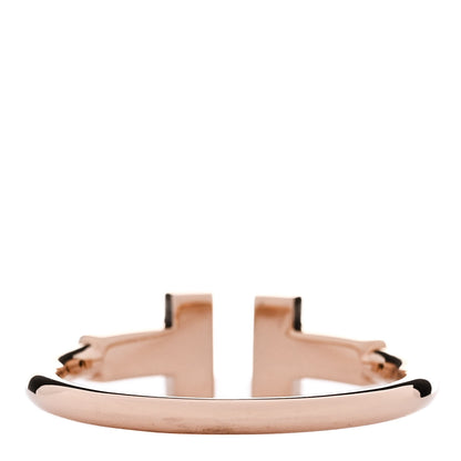 Tiffany 18K Rose Gold Diamond T Wire Ring 53 6.5 3 of 5
