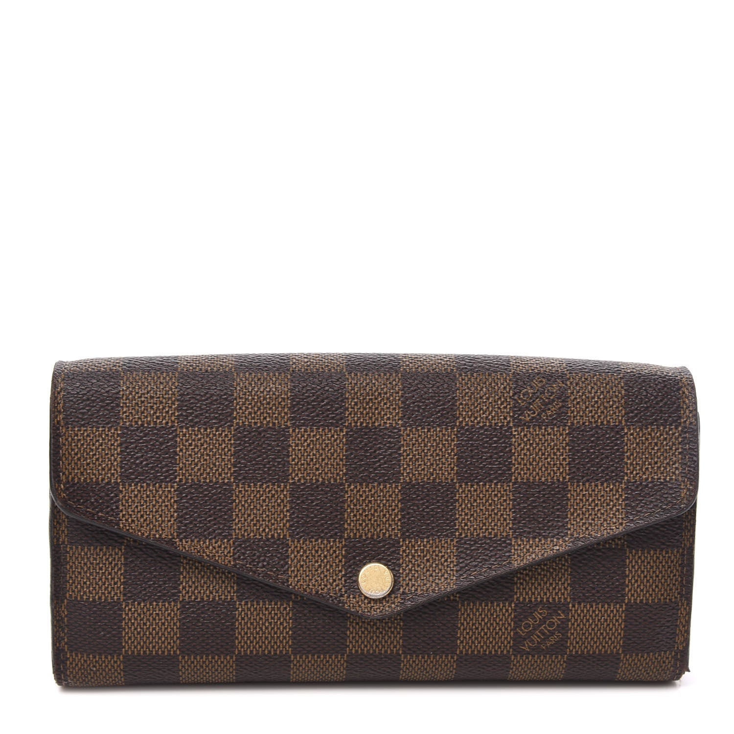 Louis Vuitton Damier Ebene Sarah Wallet NM 1 of 12