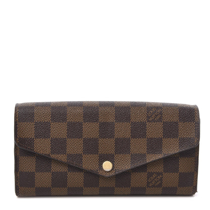 Louis Vuitton Damier Ebene Sarah Wallet NM 1 of 12