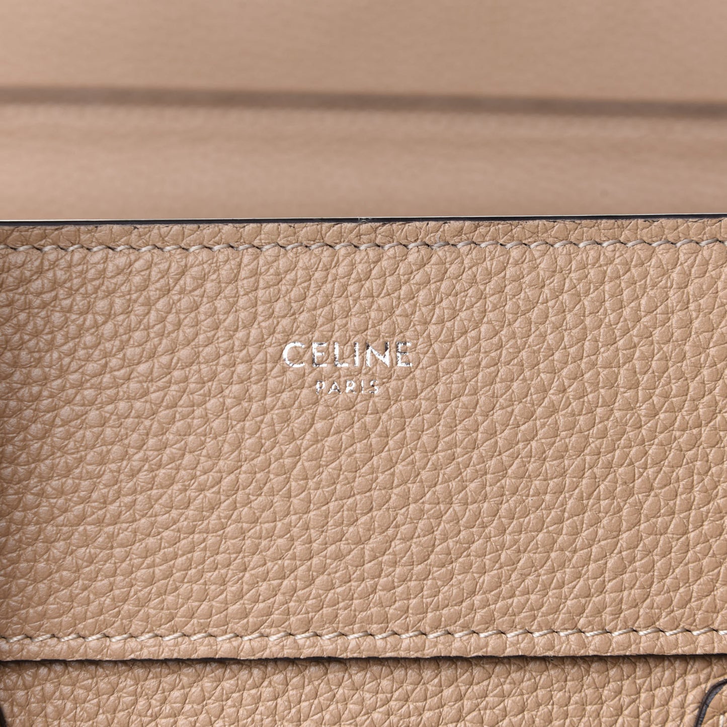 Drummed Calfskin Mini Luggage Dune