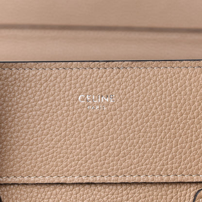 Celine Drummed Calfskin Mini Luggage Dune 6 of 11