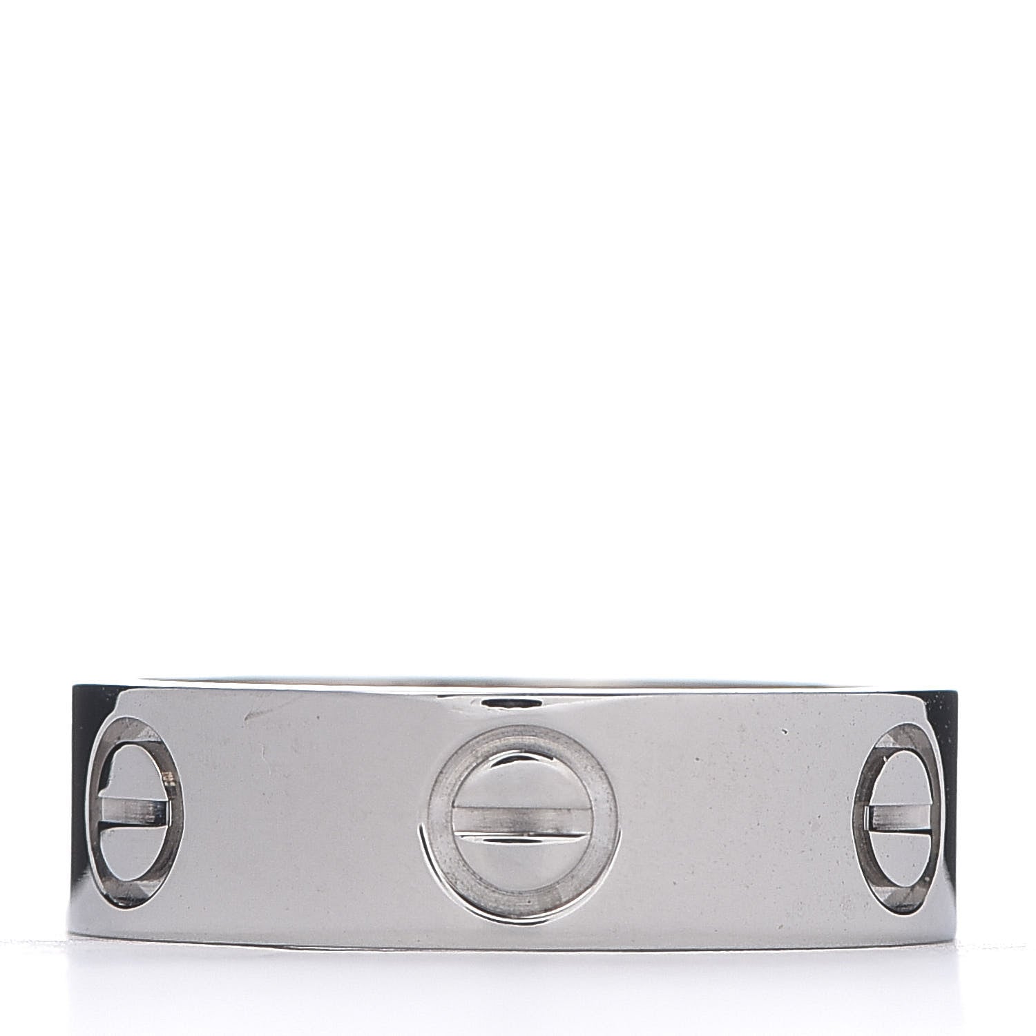Cartier 18K White Gold 5.5mm LOVE Ring 52 6 3 of 4