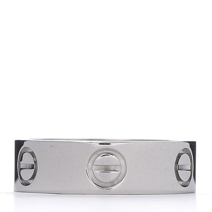 Cartier 18K White Gold 5.5mm LOVE Ring 52 6 3 of 4