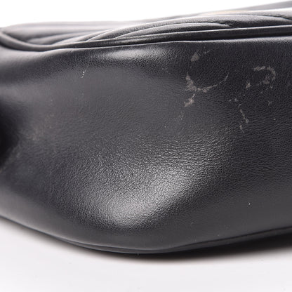 Gucci Calfskin Matelasse Small GG Marmont Chain Shoulder Bag Black 9 of 12