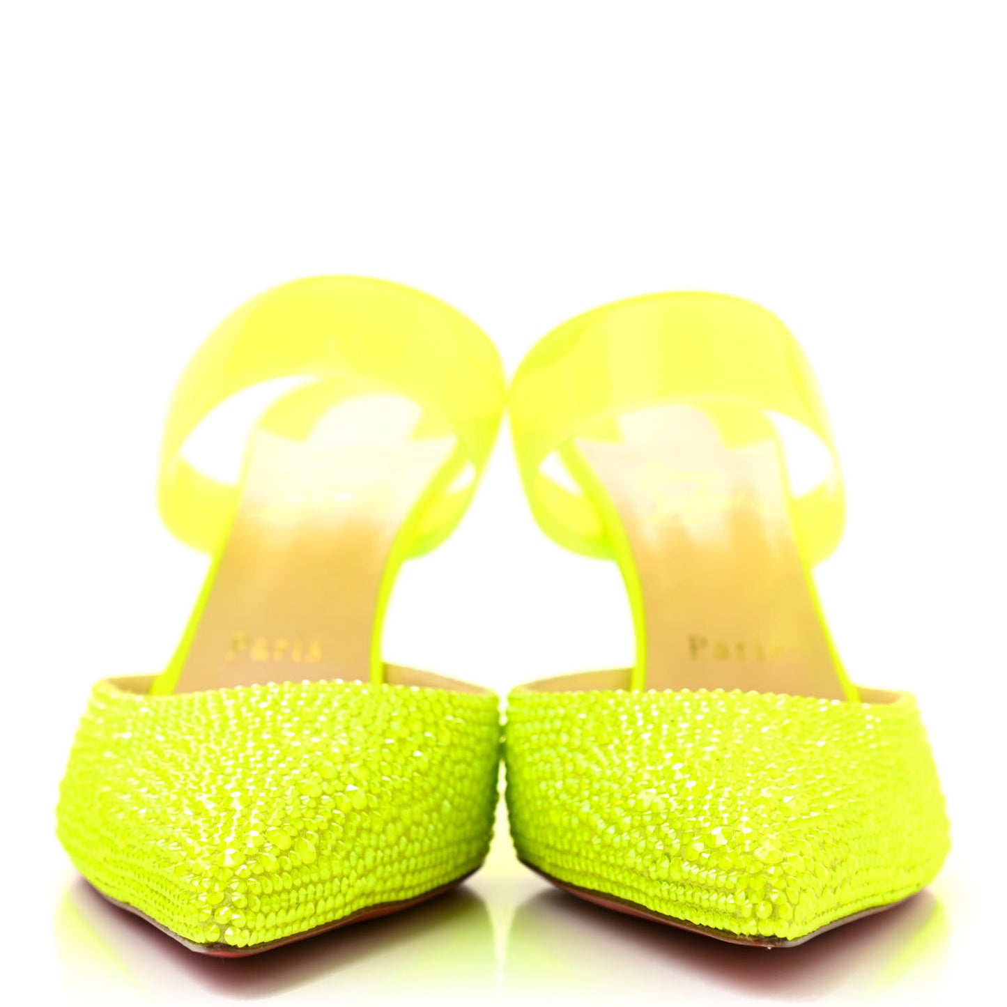 Suede PVC Fluo Matt Choc PVC Strass 80 Pumps 40 Sulfure