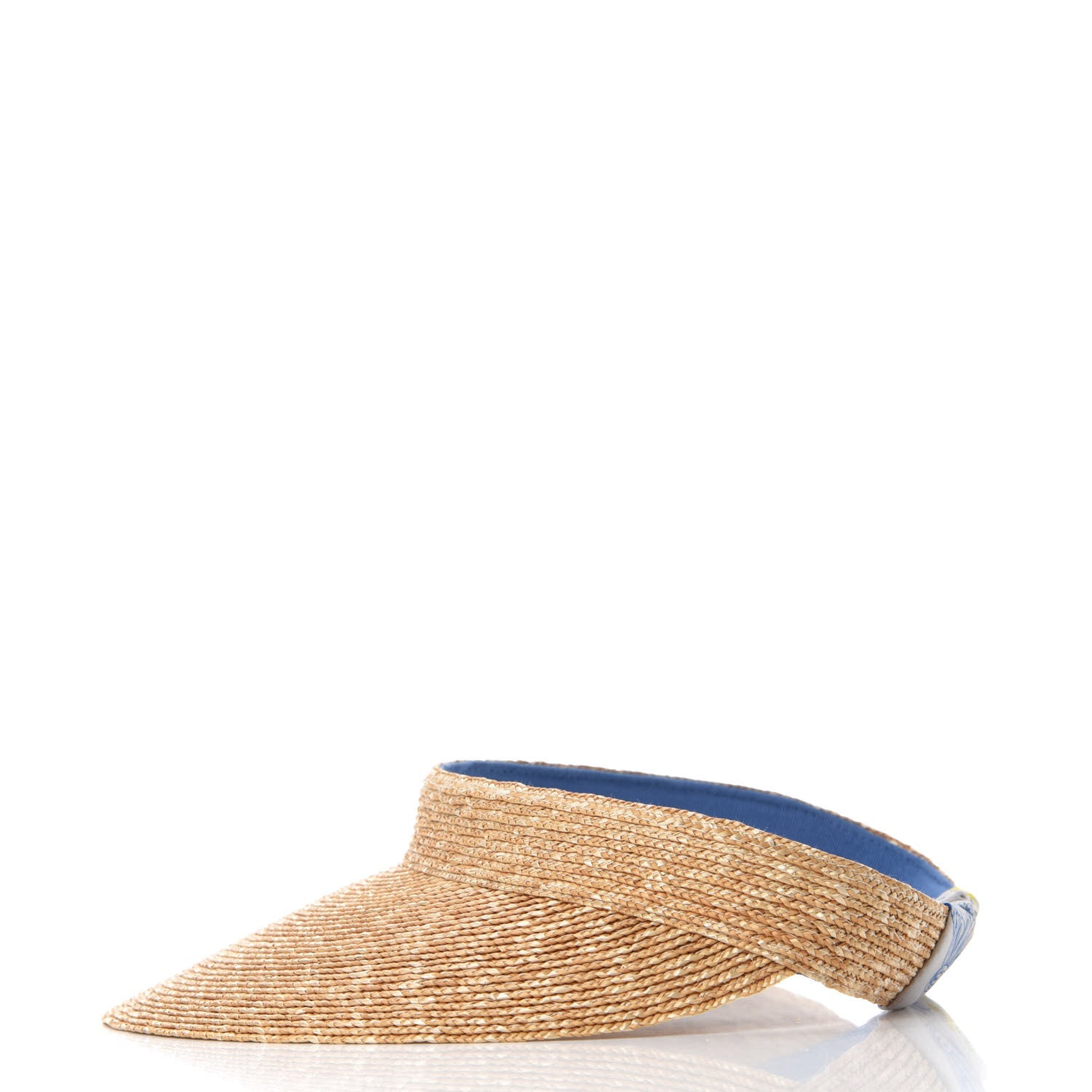 Hermes Straw Silk Etriers Andrea Visor S Natural Beige 4 of 9