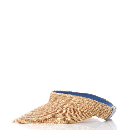 Hermes Straw Silk Etriers Andrea Visor S Natural Beige 4 of 9