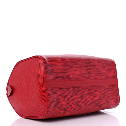Louis Vuitton Epi Speedy 25 Castillan Red 4 of 9