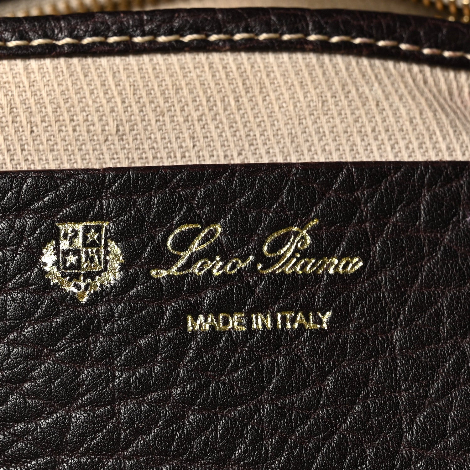 Loro Piana Odessa Mini Globe Shoulder Bag Dark Chocolate Licorice 6 of 9