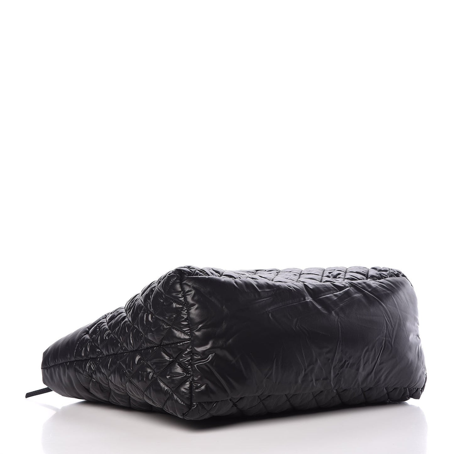 Nylon Quilted Large Coco Cocoon Tote Black