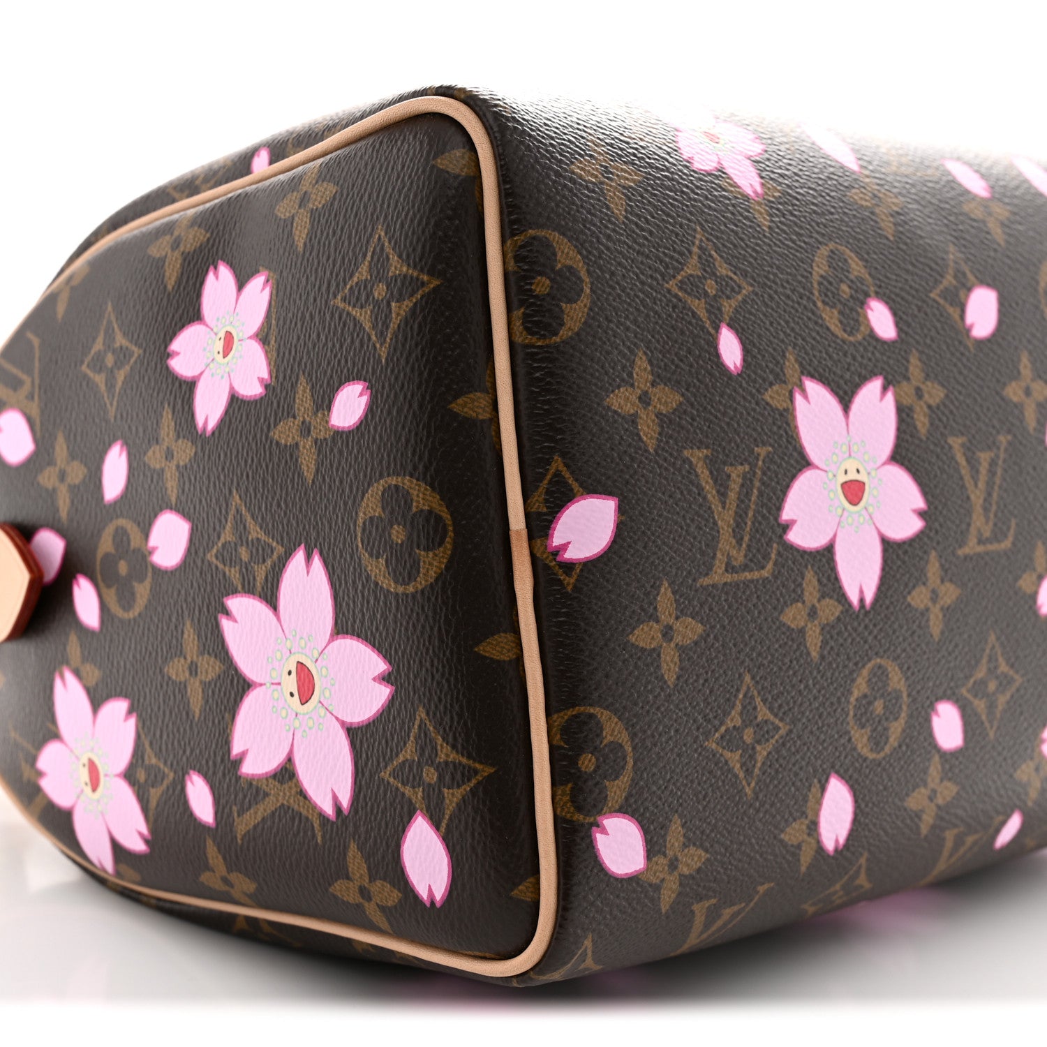 Louis Vuitton LV X TM Monogram Cherry Blossom Speedy Bandouliere 25 Sakura Brown 8 of 11