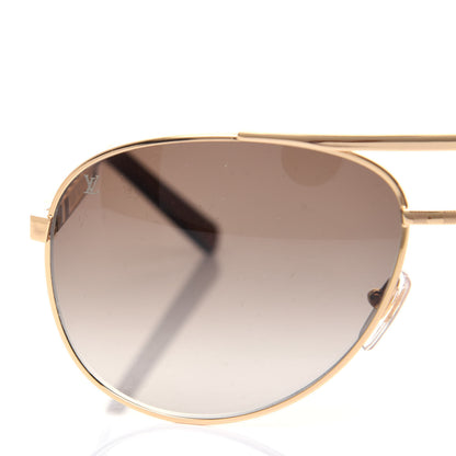 Louis Vuitton Metal Attitude Pilote Sunglasses Z0339U Gold 8 of 9