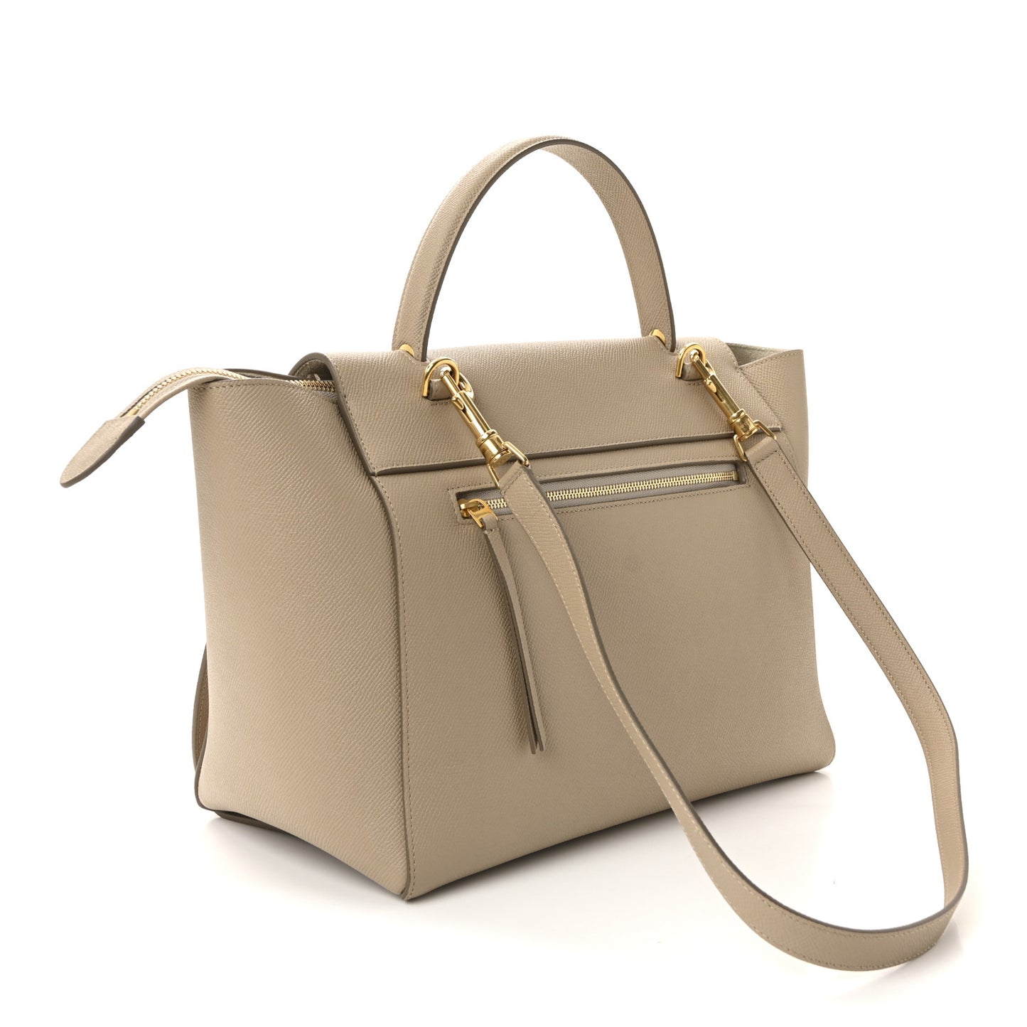 Grained Calfskin Mini Belt Bag Light Taupe
