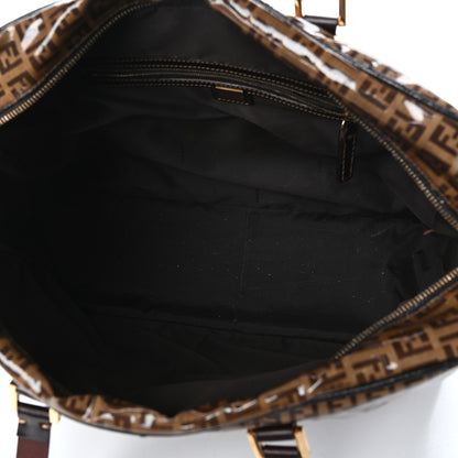 Fendi Vinyl Zucchino Tote Tobacco 5 of 9