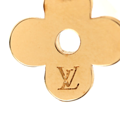 Louis Vuitton Brass Blooming Earrings Gold 4 of 5