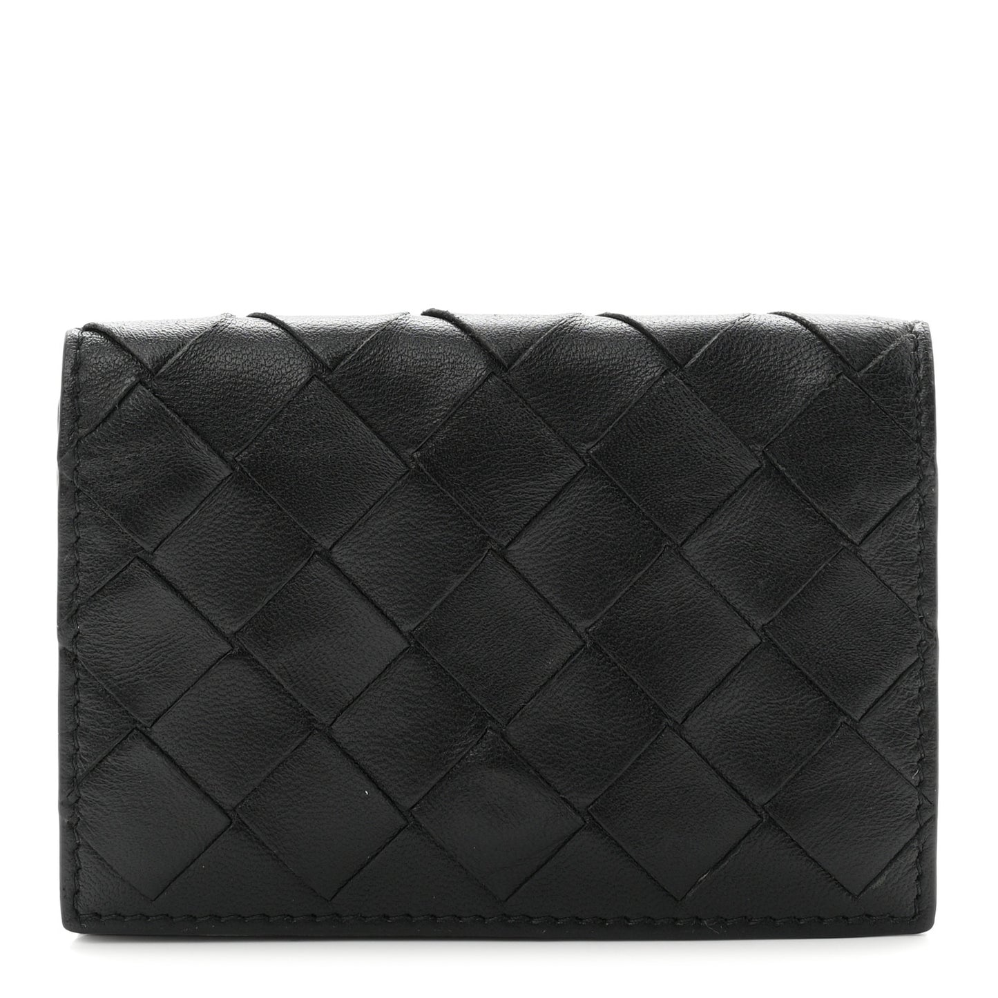 Nappa Intrecciato Card Holder Black