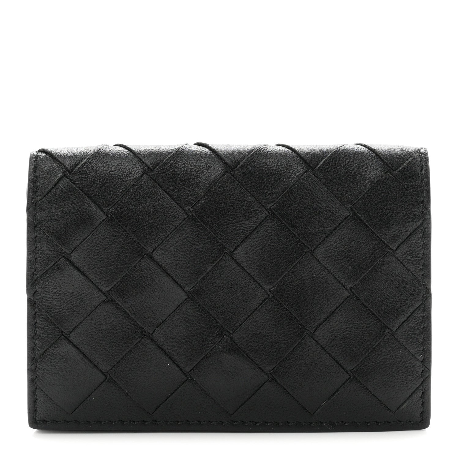 Bottega Veneta Nappa Intrecciato Card Holder Black 1 of 6