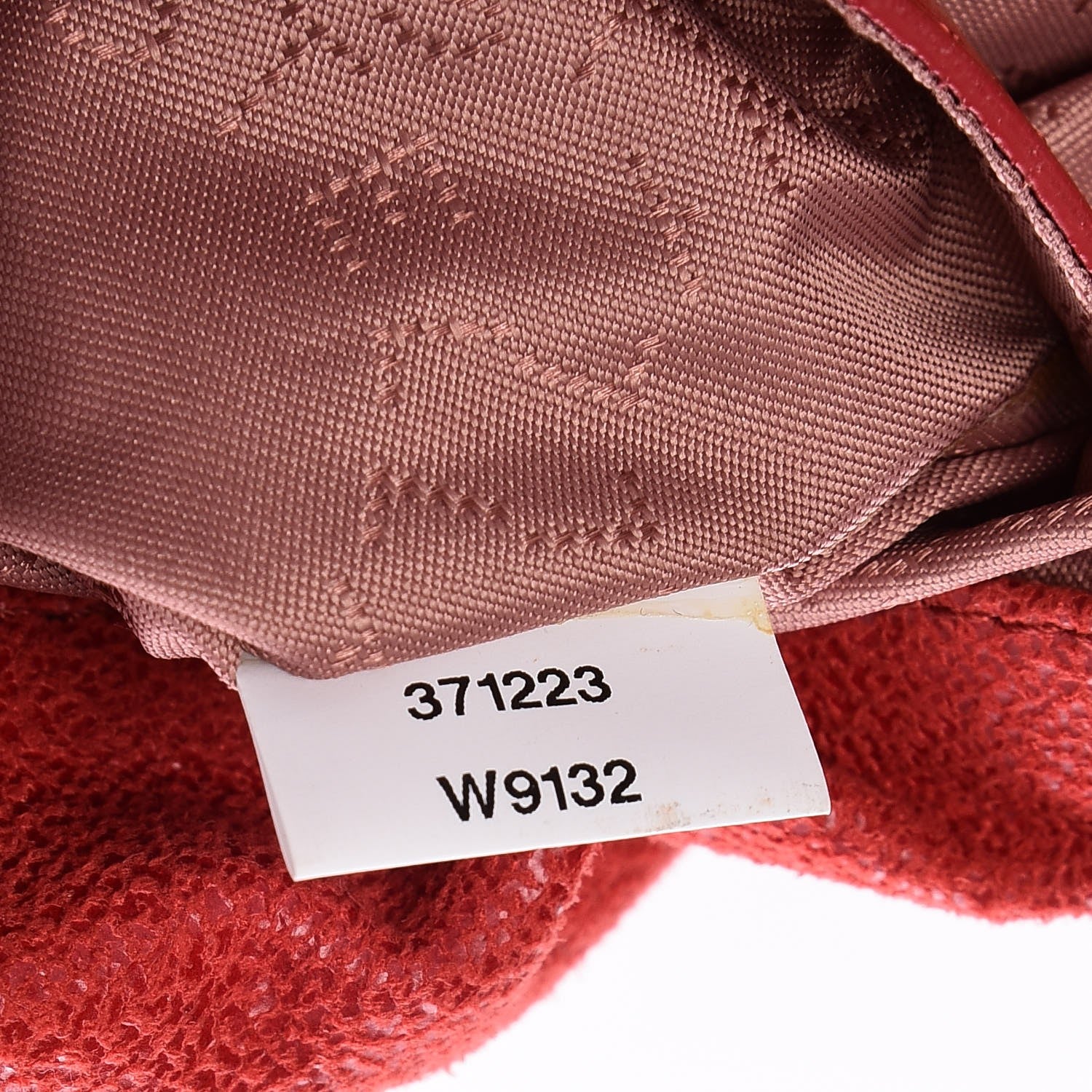 Stella McCartney Shaggy Deer Mini Falabella Shoulder Bag Cherry 7 of 8