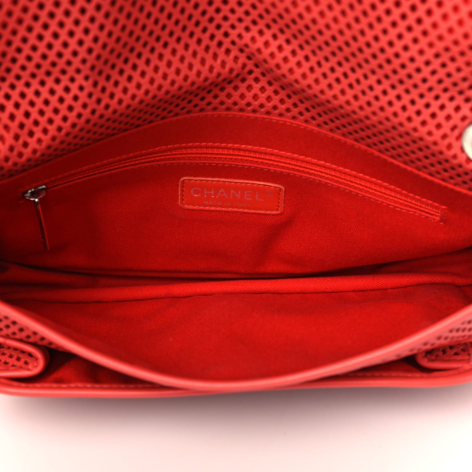 Chanel Perforated Calfskin Up In The Air Flap Red 5 of 11