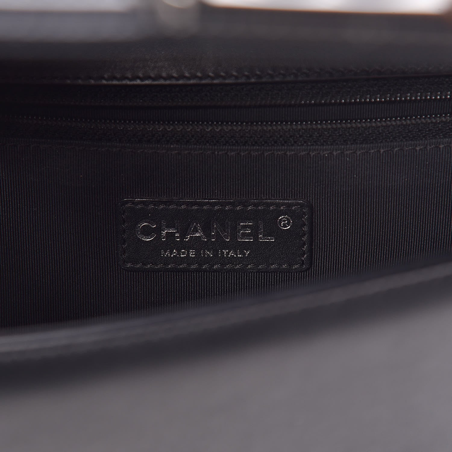 Chanel Patent Chevron Quilted New Medium Boy Flap Black 8 of 12