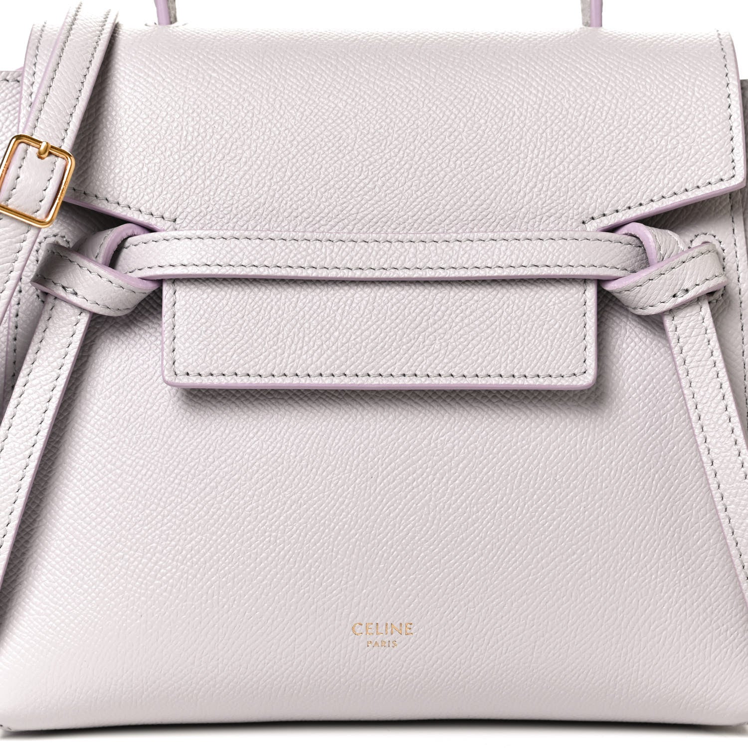 Celine Grained Calfskin Nano Belt Bag Lavender Grey 8 of 10