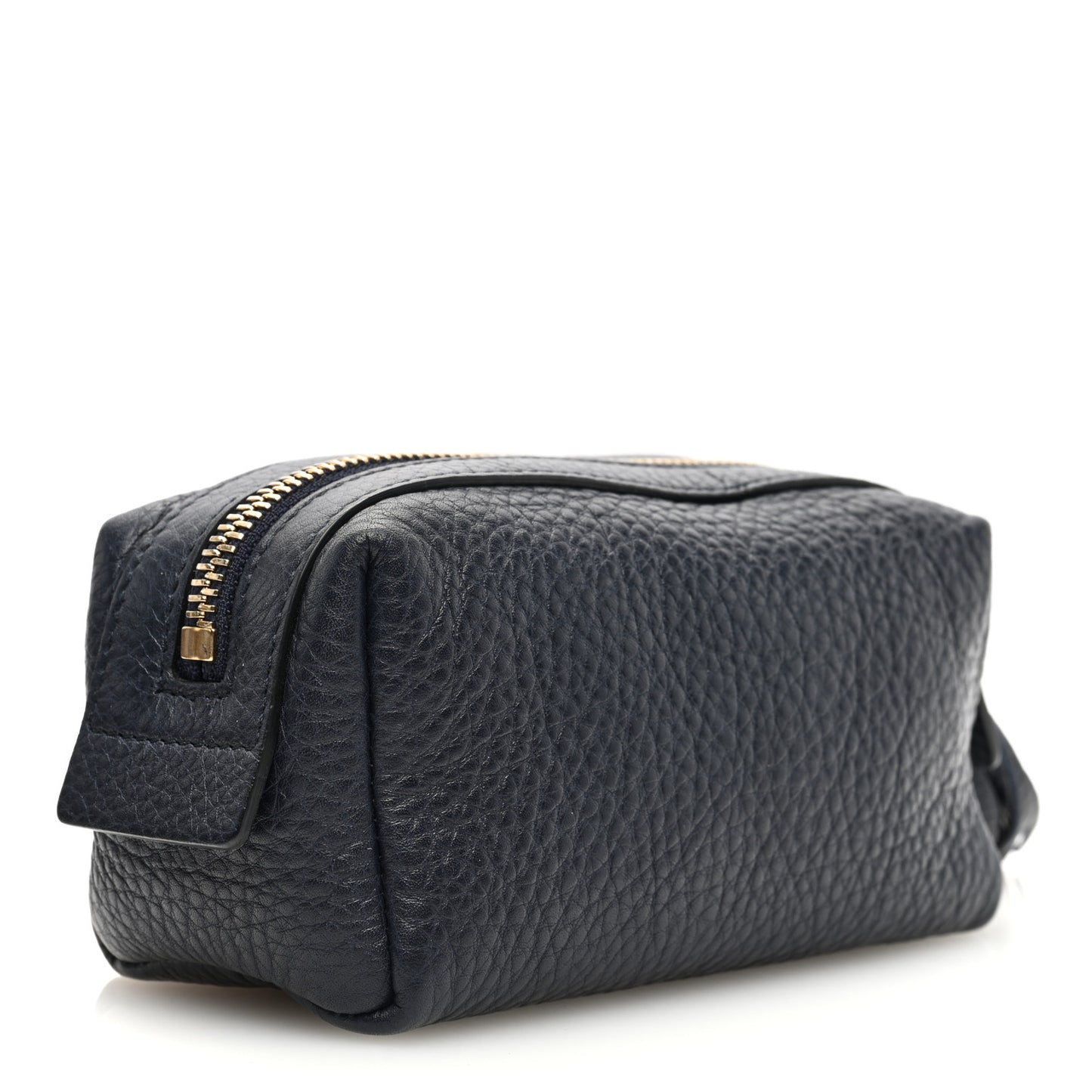 Pebbled Calfskin Soho Small Cosmetic Case Blue