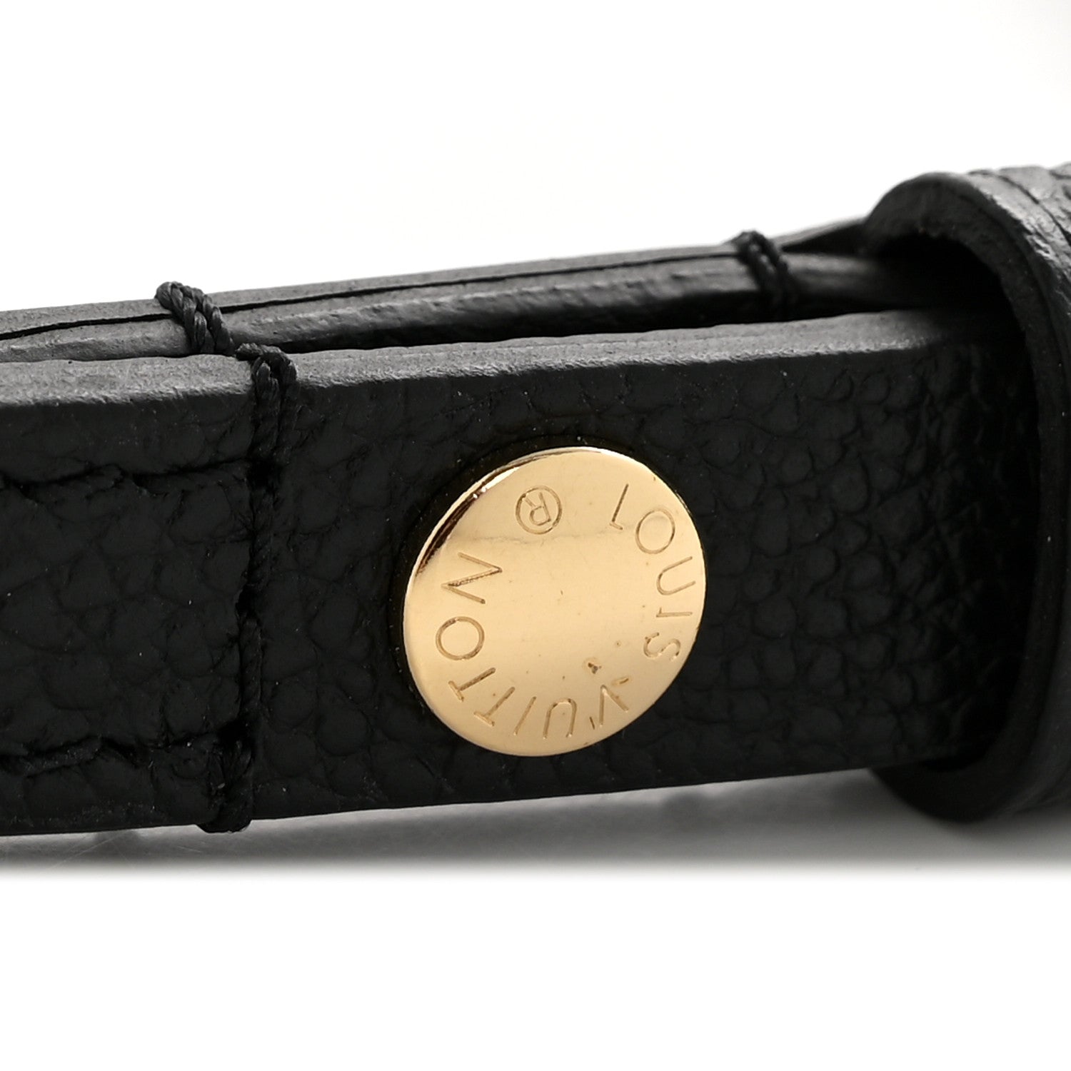 Louis Vuitton Calfskin Adjustable Shoulder Strap Black 4 of 5